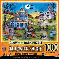MasterPieces Glow in the Dark - Three Little Witches 1000 Piece Puzzle