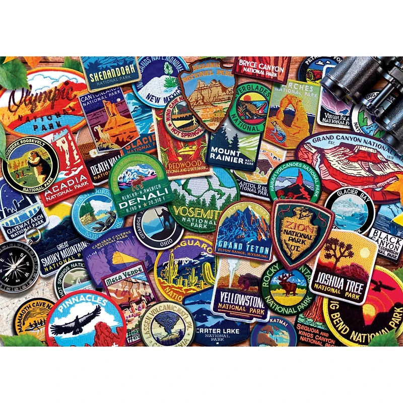 MasterPieces Patches of the National Parks 1000 Piece Jigsaw Puzzle