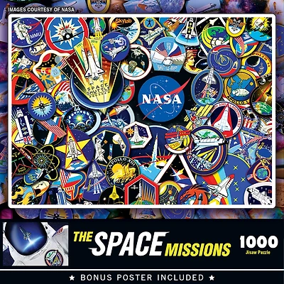 Masterpieces The Space Missions - 1000 Piece Jigsaw Puzzle for Adults