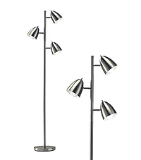 Jacob 64" Led Tree Floor Lamp with 3 Rotating Adjustable Heads