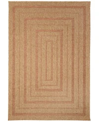 Liora Manne' Sahara Multi Border 3'3" x 4'11" Outdoor Area Rug