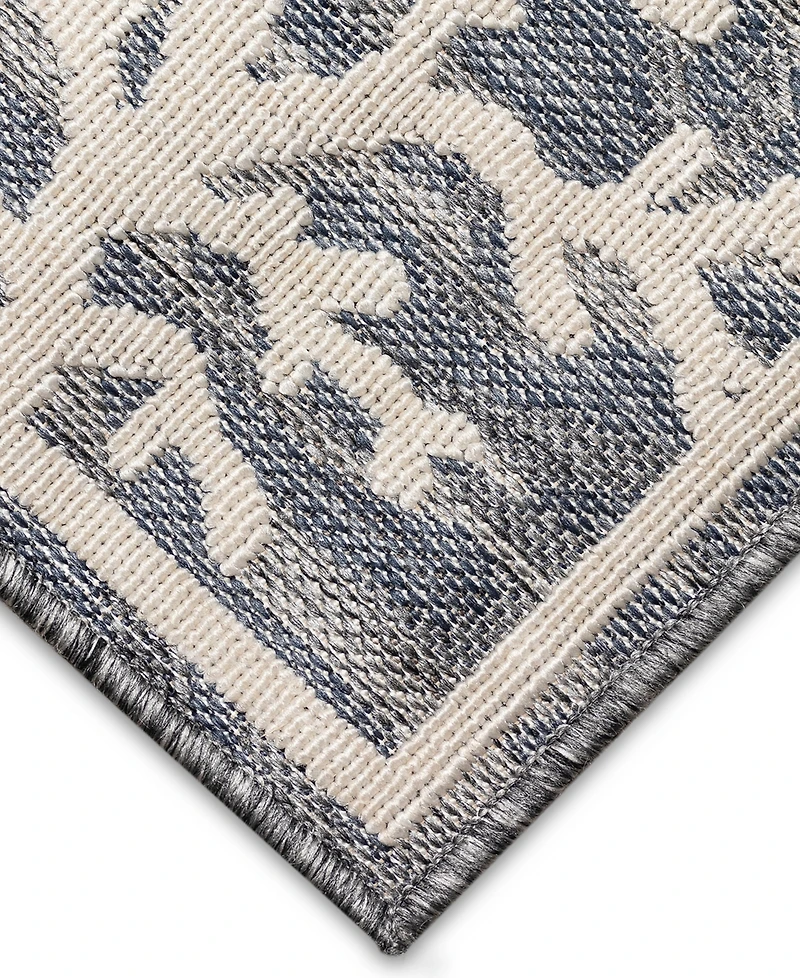 Liora Manne' Cove Coral 7'10" x 9'10" Outdoor Area Rug
