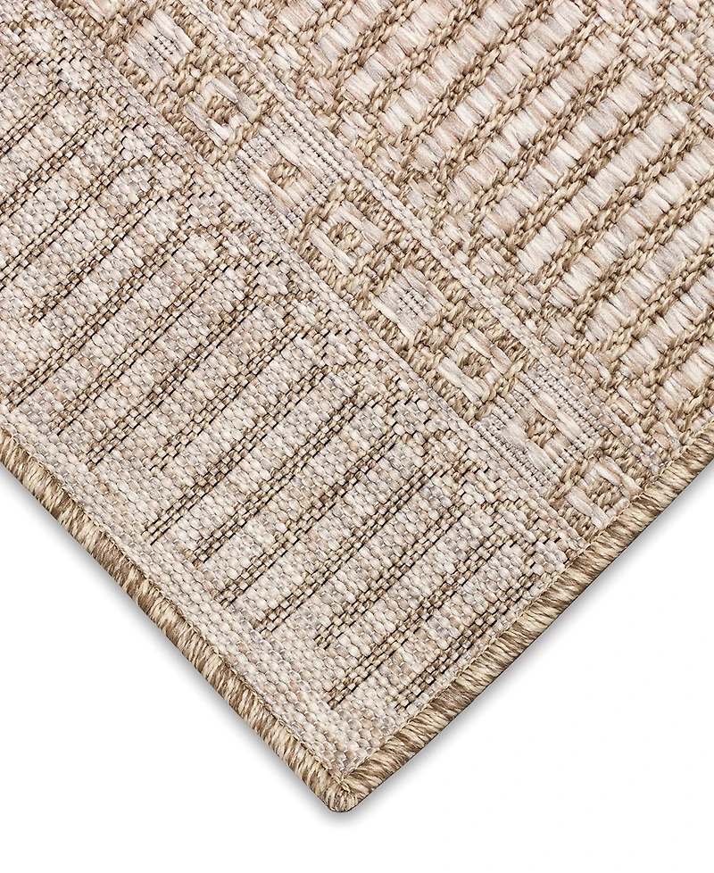 Liora Manne' Orly Stripe 7'10" x 9'10" Outdoor Area Rug