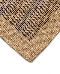 Liora Manne' Sahara Texture Border 7'10" x 9'10" Outdoor Area Rug