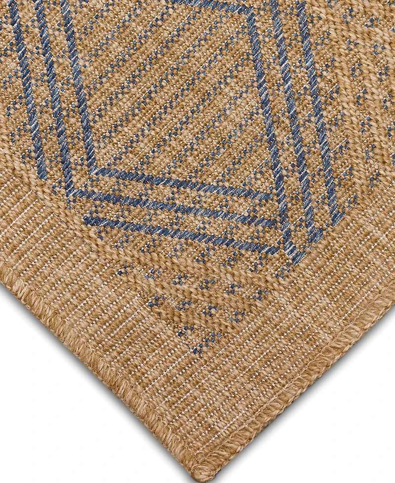 Liora Manne' Sahara Links 7'10" x 7'10" Square Outdoor Area Rug