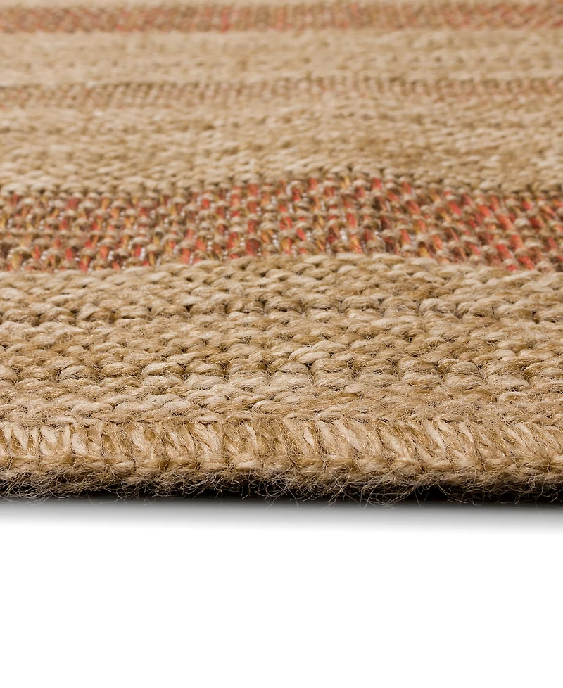 Liora Manne' Sahara Multi Border 7'10" x 9'10" Outdoor Area Rug