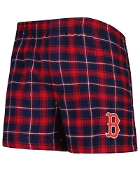 Men's Concepts Sport Navy, Red Boston Sox Ledger Flannel Boxers