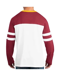 Men's Starter Burgundy, White Washington Commanders Halftime Long Sleeve T-shirt