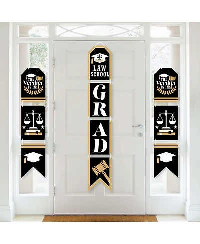 Law School Grad - Hanging Vertical Paper Door Banners Wall Kit Indoor Door Decor