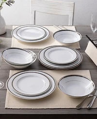 Noritake Austin Platinum 12-Piece Dinnerware Set, Service for 4