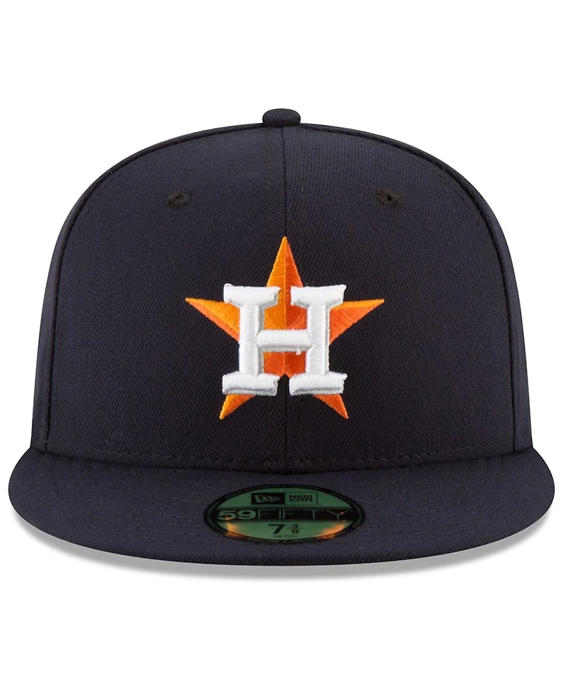 Men's New Era Navy Houston Astros 2022 World Series Side Patch 59FIFTY Fitted Hat
