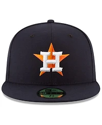 Men's New Era Navy Houston Astros 2022 World Series Side Patch 59FIFTY Fitted Hat
