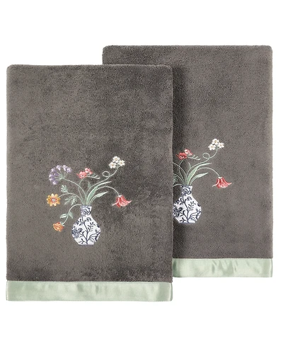 Linum Home Turkish Cotton Stella Embellished -Pc. Bath Towel Set