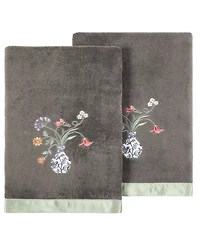 Linum Home Turkish Cotton Stella Embellished -Pc. Bath Towel Set