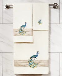 Linum Home Turkish Cotton Penelope Embellished 2-Pc. Bath Towel Set