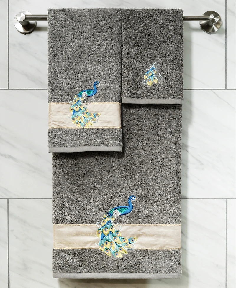 Linum Home Turkish Cotton Penelope Embellished 2-Pc. Hand Towel Set