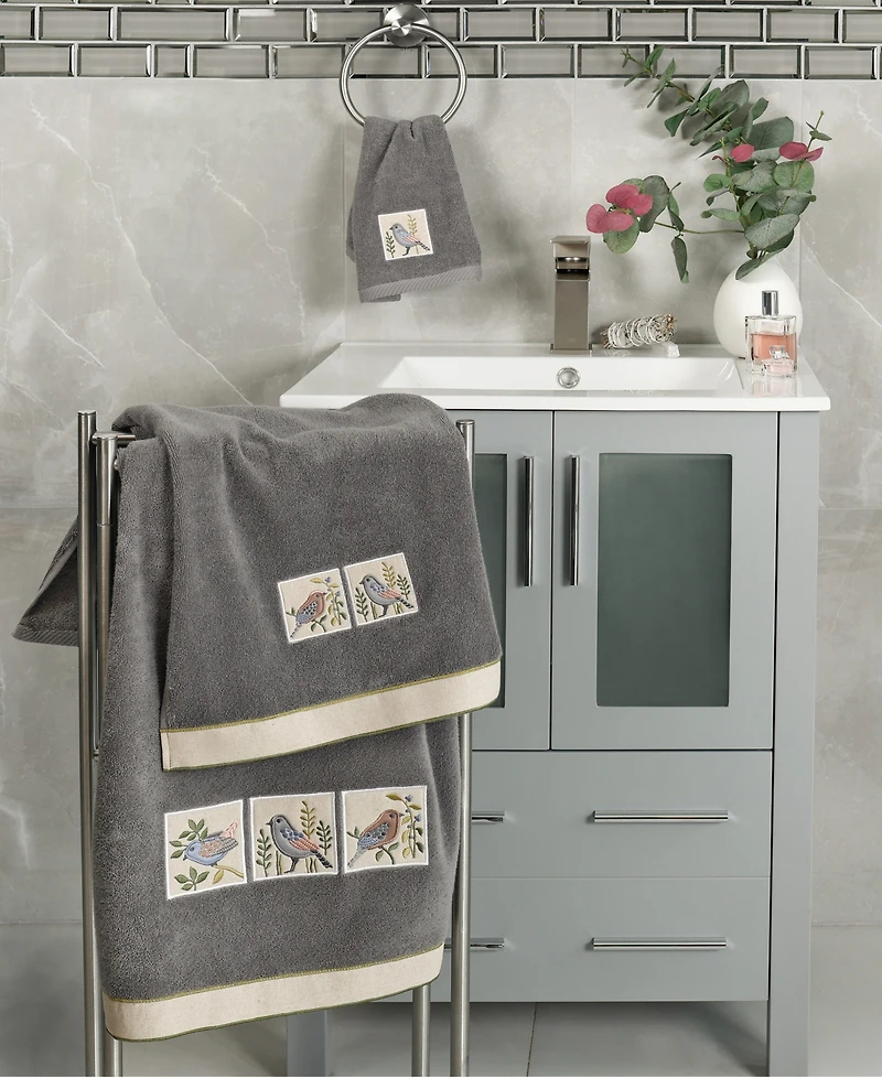 Linum Home Turkish Cotton Belinda Embellished 2-Pc. Hand Towel Set