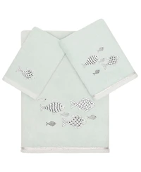 Linum Home Turkish Cotton Figi Embellished -Pc. Bath Towel Set