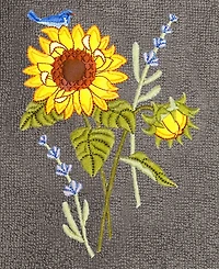 Linum Home Turkish Cotton Girasol Embellished 2-Pc. Hand Towel Set