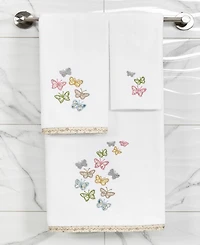 Linum Home Turkish Cotton Mariposa Embellished -Pc. Bath Towel Set