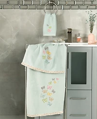 Linum Home Turkish Cotton Mariposa Embellished -Pc. Bath Towel Set