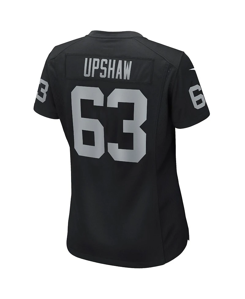 Women's Nike Gene Upshaw Black Las Vegas Raiders Game Retired Player Jersey