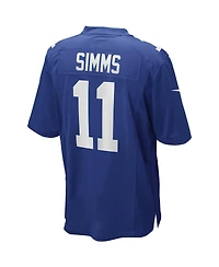 Men's Nike Phil Simms Royal New York Giants Game Retired Player Jersey