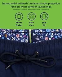 Society of Threads Men's Slim Fit Solid Drawstring Shorts