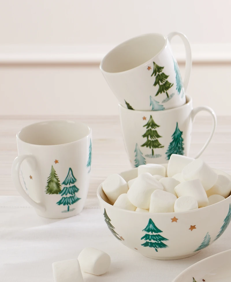 Lenox Balsam Lane Mugs, Set of 4