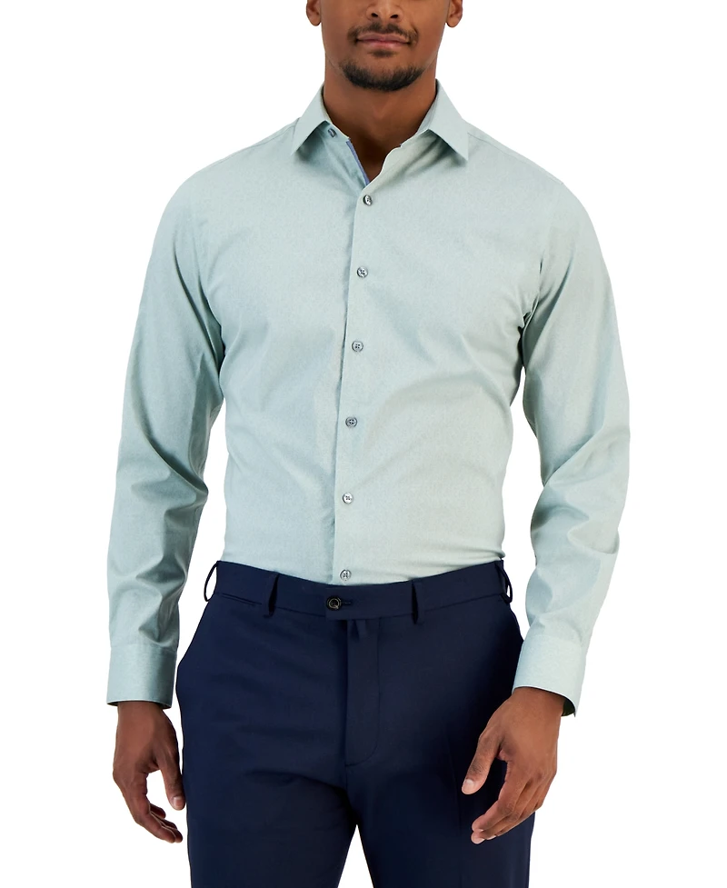 Bar Iii Slim Fit Men's Vine Print Dress Shirt, Created for Macy's