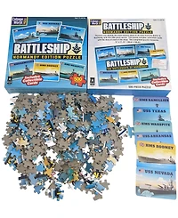 Bepuzzled Collage World Puzzle Battleship Normandy Edition Puzzle Set, 500 Pieces