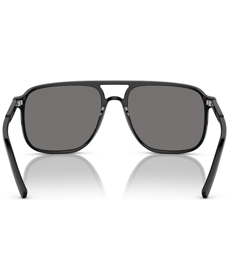 Dolce&Gabbana Men's Polarized Low Bridge Fit Sunglasses, DG4423F58-p