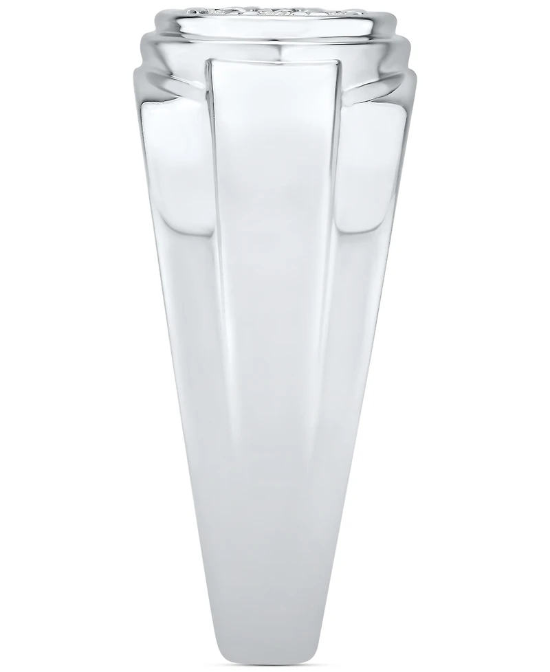 Men's Diamond Cluster Band (1/2 ct. t.w.) in 10k White Gold