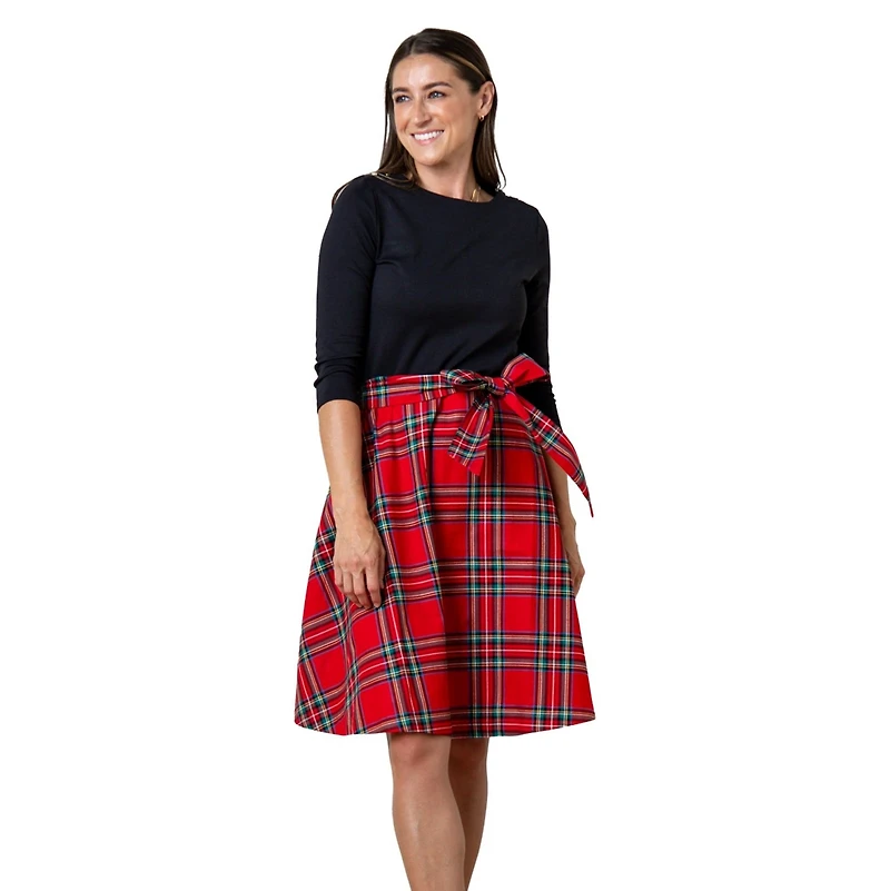 Hope & Henry Women's French Skater Dress