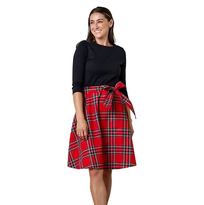 Hope & Henry Women's French Skater Dress