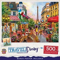 Masterpieces Travel Diary - Parisian Charm 500 Piece Jigsaw Puzzle