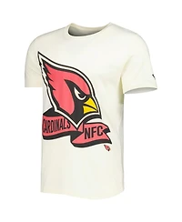Men's New Era Cream Arizona Cardinals Sideline Chrome T-shirt