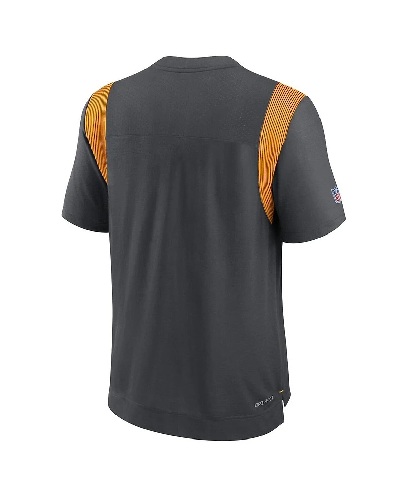 Men's Nike Charcoal Washington Commanders Sideline Tonal Logo Performance Player T-shirt