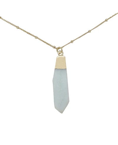 Charged Stone Pendant Necklace