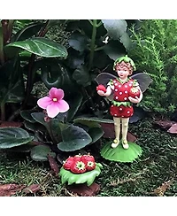 Flower Fairies Secret Garden Strawberry Fairy w/ Basket of Berries