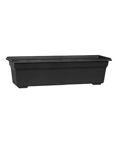 Novelty (#16248) Countryside Flower Box, Black - 24"
