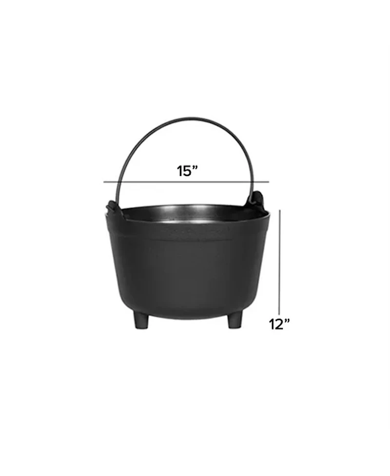 Novelty Antique Kettle, Black, 15-Inch