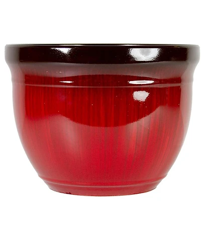 Gardener Select Madison Planter Red Drip 15"