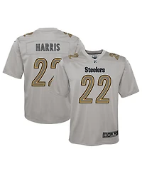 Big Boys Nike Najee Harris Gray Pittsburgh Steelers Atmosphere Game Jersey