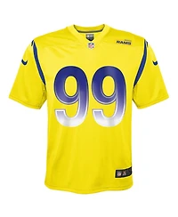 Big Boys Nike Aaron Donald Gold Los Angeles Rams Inverted Game Jersey