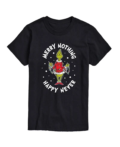 Airwaves Men's Dr. Seuss The Grinch Happy Whatever Graphic T-shirt