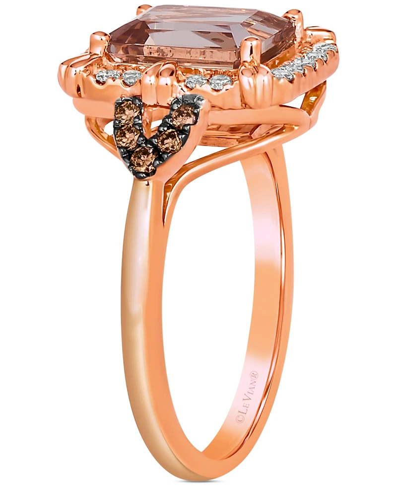 Le Vian Peach Morganite (1-3/4 ct. t.w.) & Diamond (1/3 ct. t.w.) in 14k Rose Gold