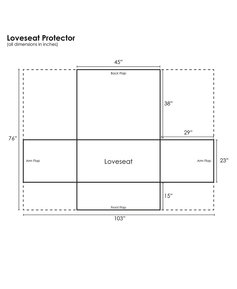 Greenland Home Fashions Gold-tone Rush Loveseat Protector, 103" x 76"