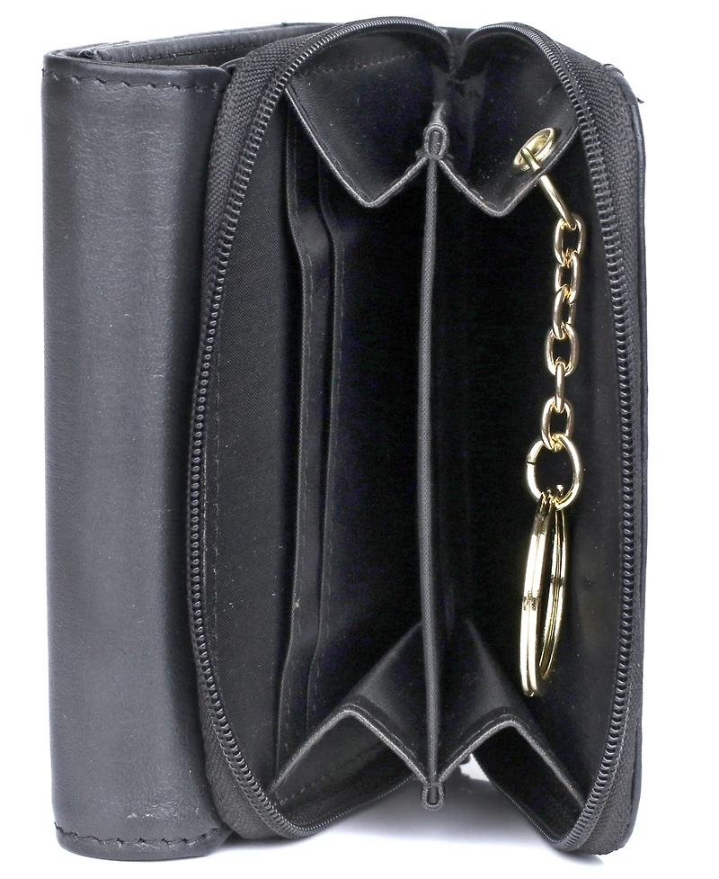 Julia Buxton Women's Mini Heiress Zip French Purse