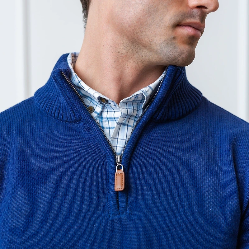 Hope & Henry Men's Half Zip Pullover Sweater